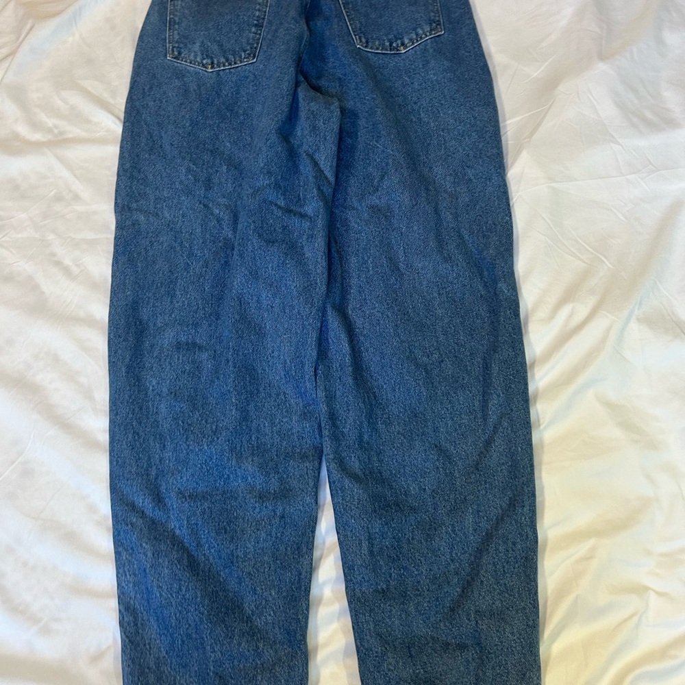 Vintage 90s Brittania  Denim Jeans Waist Tapered Leg Womens Size 16 Pleated - Picture 8 of 11